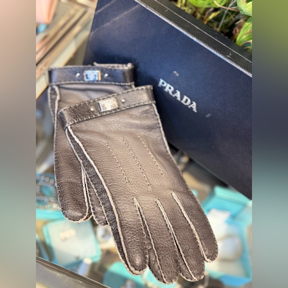 Prada Driving Gloves Sz 8.5 Mens withmens Box